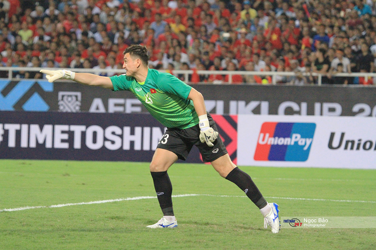 Đặng Văn Lâm là thủ môn duy nhất chưa để thủng lưới ở AFF Cup 2018 Văn Lâm